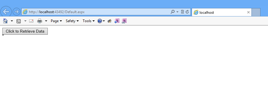 Internet Explorer Blank Page